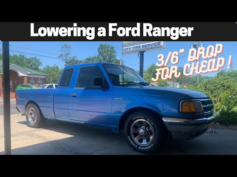 Lowering a Ford Ranger 3 / 6" for cheap - How to