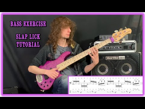 Bass Exercise - Slap Lick Tutorial