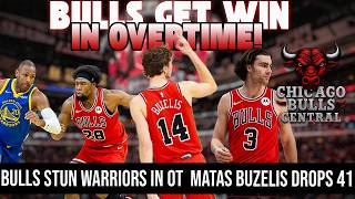 BULLS STUN WARRIORS IN OT 😱 Matas BUZELIS DROPS 41 | Giddey Triple-Double