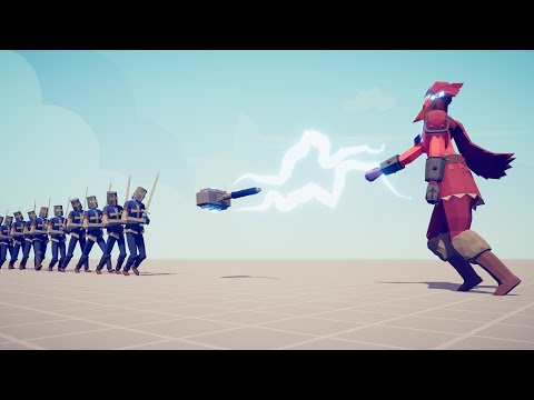 STALIN 5 THOR vs LINE of 10x EVERY UNIT - Totally Accurate Battle Simulator TABS