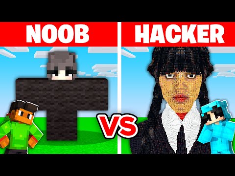 NOOB vs HACKER: I Cheated In a WEDNESDAY Build Challenge!