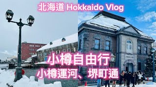 日本北海道小樽自由行，堺町通商店街、小樽運河、出拔小路、舊手宮線、三角市場～Japan Hokkaido  Otaru Vlog～凱莉愛旅行