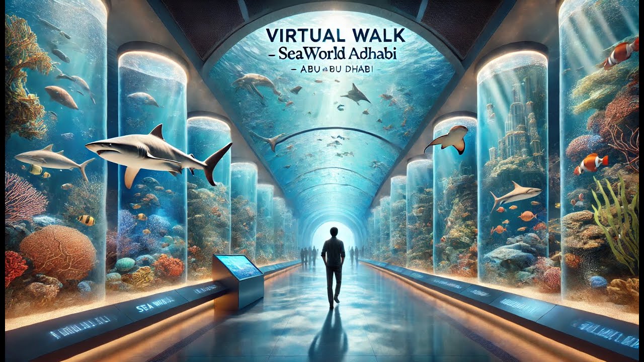 Walk in World's Largest Aquarium—Sea World in Abu Dhabi