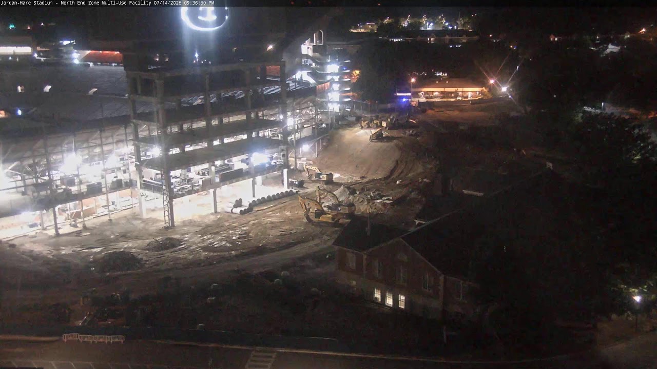 Live webcam view of Jordan-Hare Stadium Construction Site
