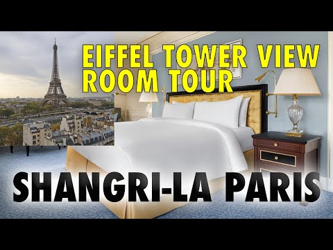 GREAT EIFFEL TOWER VIEW - LUXURY HOTEL ROOM FULL TOUR - 2022 SHANGRI-LA PARIS