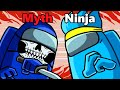 Myth vs Ninja but it's Among Us
