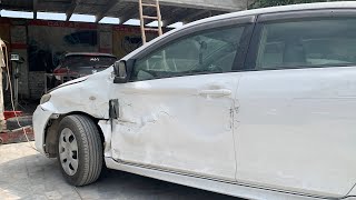 “Toyota Axio Major Side Collision Repair | Before Restoration Look”