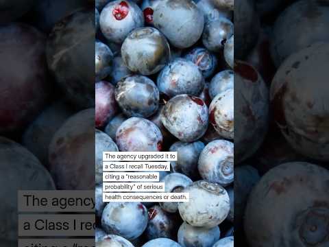 Part of a video titled Oregon company recalls 55,000 pounds of frozen berries due to ...