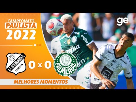 INTER DE LIMEIRA 0 X 0 PALMEIRAS | MELHORES MOMENTOS | 9ª RODADA PAULISTA 2022 | ge.globo
