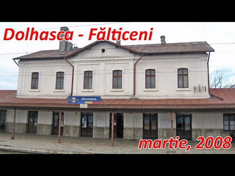 Calatorie feroviara Falticeni - Dolhasca cu CFR Calatori si locomotiva Sulzer [martie, 2008]