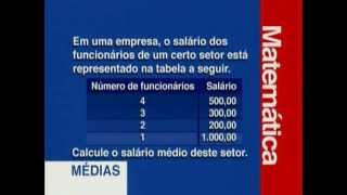 B 05 - Média Aritmética - Matemática - Vestibulando Digital