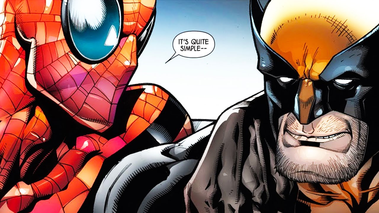 Wolverine asks Spider-Man for help.