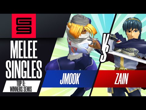 Jmook vs Zain - Melee Singles Top 8 Winners Semi-Final - Genesis 9 | Sheik vs Marth