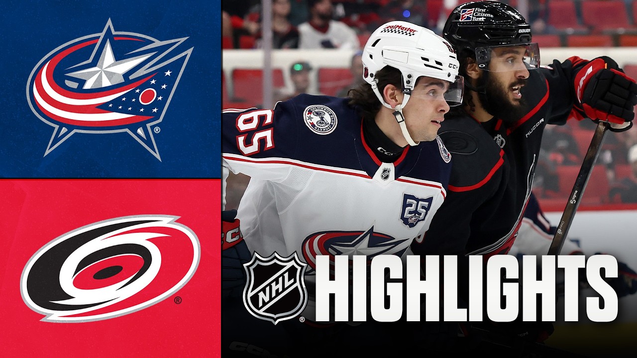 4월3일 콜럼버스 캐롤라이나 NHL 하이라이트