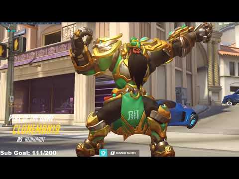 POTG - CLONEMAN16 REINHARDT GOD - OVERWATCH GAMEPLAY SEASON 29 TOP 500
