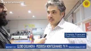 preview picture of video 'WWW.TERAMOWEB.IT - (Basket B) GLOBO GIULIANOVA - MONTEGRANARO: 79-74 - Palacastrum 22.11.2014'