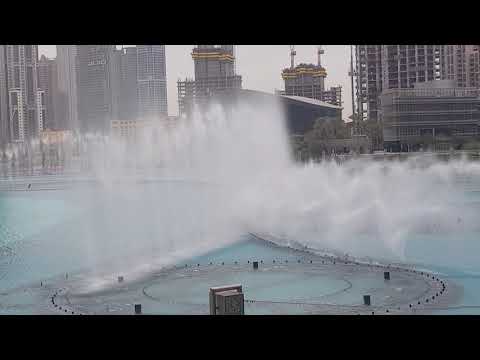 3 April 2019 Dubai Water fountain show by day