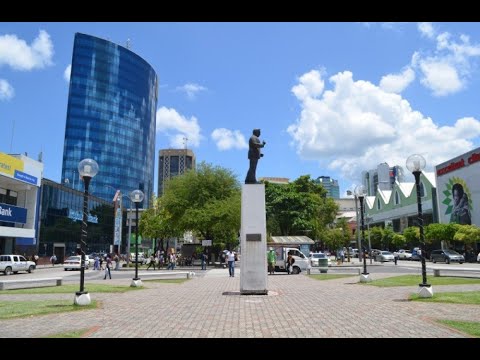 Port of Spain, Trinidad and Tobago walking tour (Downtown - Frederick Street to Uptown - NAPA)