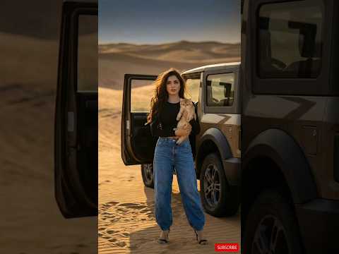 Abandoned kitten survives in desert. #shorts #ai #cat