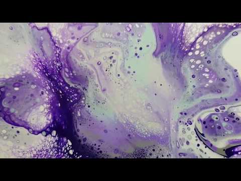 Fluid Acrylic l (TALKING) BLOWN FLOWER BLOOM l Acrylic Pouring Techniques