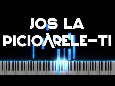 Jos la Picioarele-ti [ Nu-i chemare mai mare ] Instrumental Pian - Negativ Pian - Tutorial