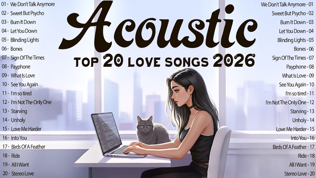 Top 20 Acoustic Love Songs 2026 🎧 English Songs with Lyrics 2026 for Fresh Mornings