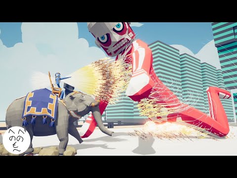 COLOSSAL TITAN vs EVERY GOD in TABS Totally Accurate Battle Simulator