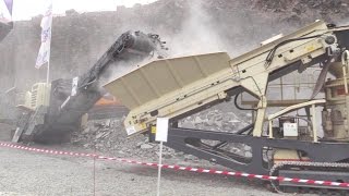 preview picture of video 'Metso Lokotrack LT106 and LT200HP Crusher Demo Show @ Steinexpo 2014'