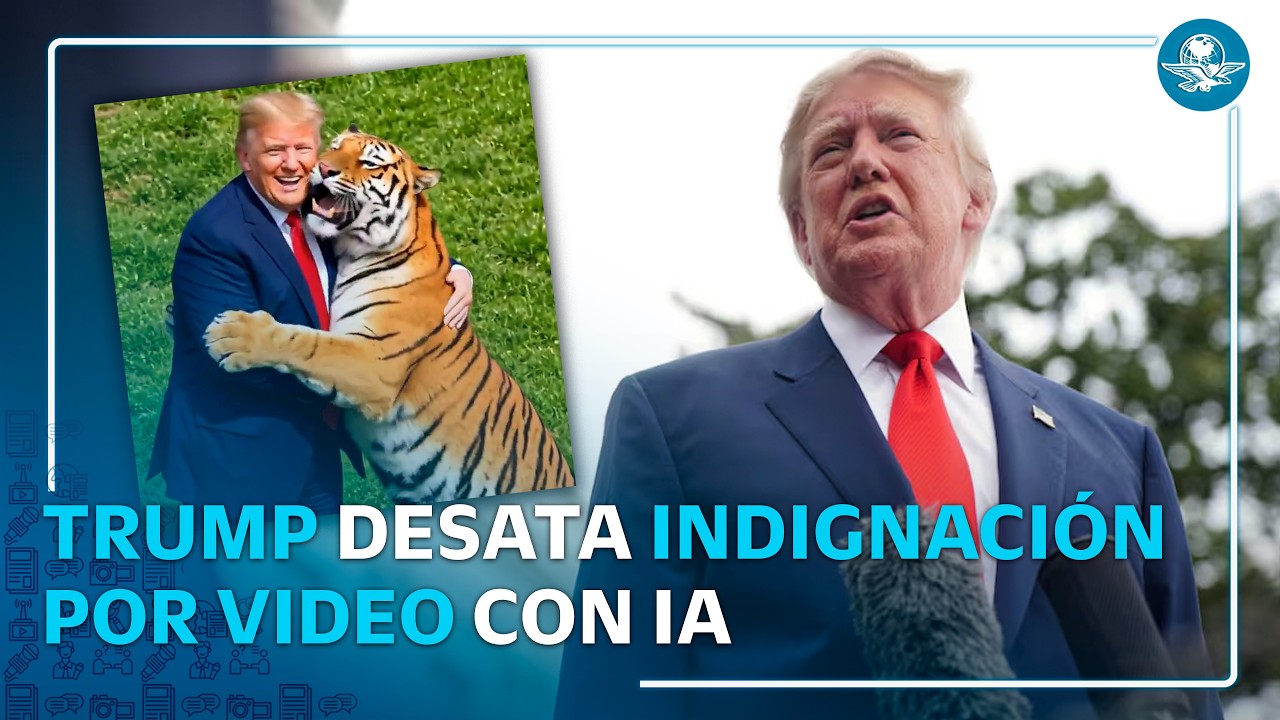 “Insensible y enfermizo”: Se lanzan contra Trump por video de ataque mortal de tigre