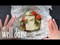 How to Make Halibut Foil Dinner | Recipes | Well Done