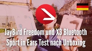 JayBird Freedom und X3 Bluetooth Sport in Ears Test nach Unboxing