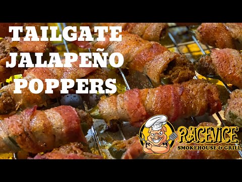 TAILGATE SERIES - Bacon Wrapped, Chorizo and Cream Cheese Stuffed Jalapeños - AMAZING