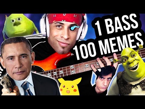 1 BASS, 100 MUSIC MEMES