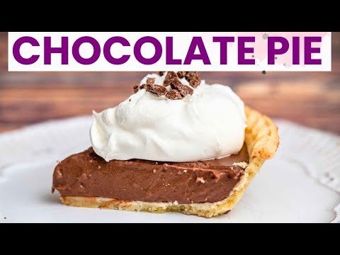 Amazing Silk Chocolate Pie | Easy Vegan Chocolate Pie | No Bake Pie