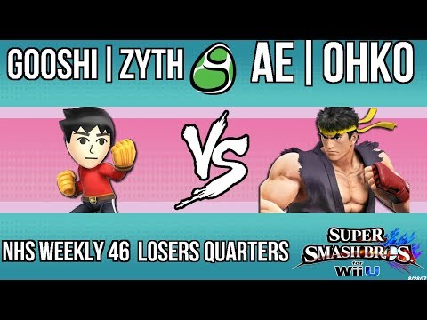 NHS Weekly #46: Gooshi|Zyth (Mii Brawler) vs AE|Ohko (Ryu)