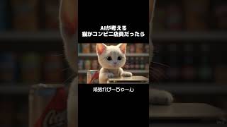 猫がコンビニ店員だったら #aivideo #ai