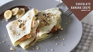 초코 바나나 크레페 만들기,누텔라 크레페 레시피:How to Make Choco banana crepes, nutella Crepe recipe -Cooking tree 쿠킹트리