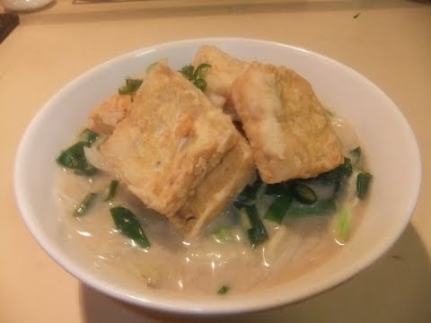 Tofu & vegetable Noodle soup