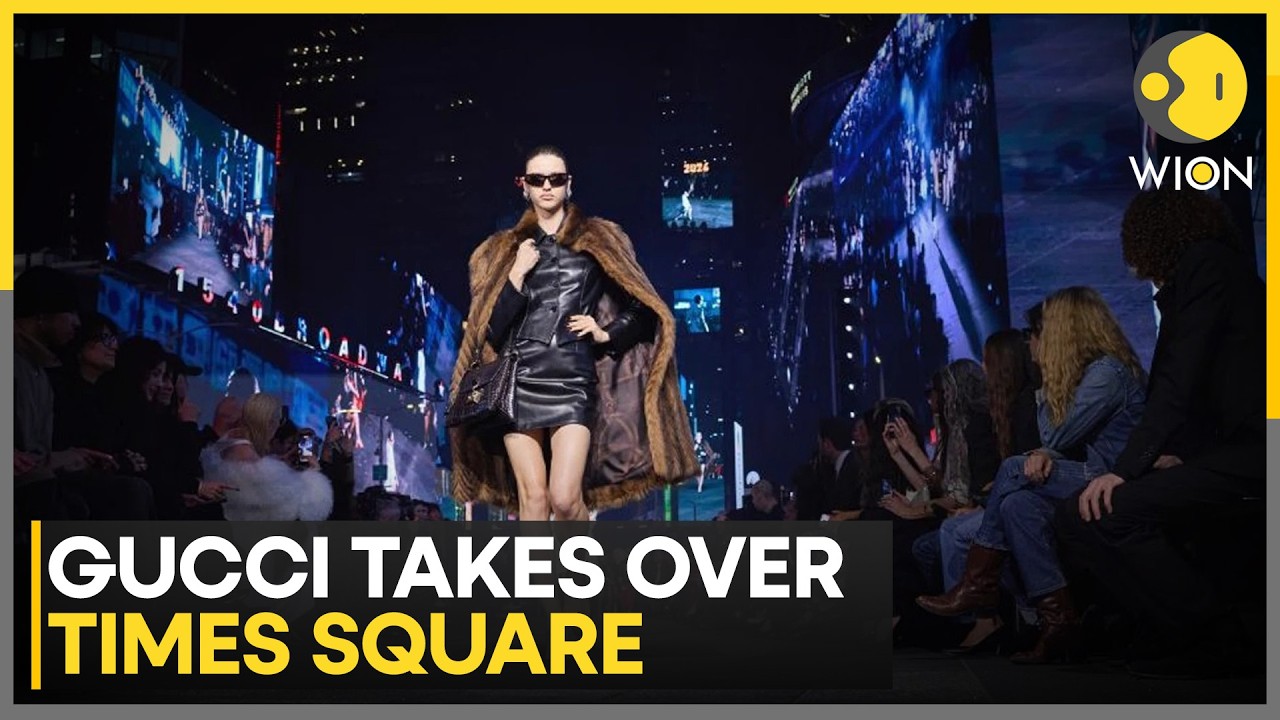 Gucci Turns Times Square Into Giant Runway For Demna’s Cruise Collection | WION