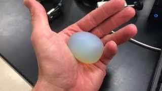 Opalescent Blue Glass Magic Egg