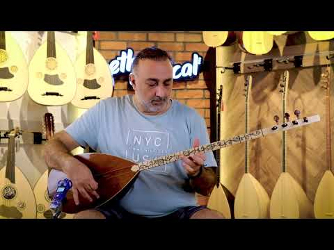 Long Neck Saz Rare Pamela wood & mother of pearl design, Professional Instrument image 12