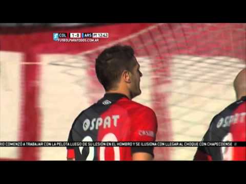 Gol de Llama. Colón 2 - Arsenal 0. Fecha 28. Primera División 2015. FPT.