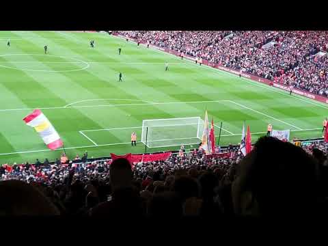 I'm so glad Jurgen is a red .... klopp song at the kop liverpool vs man utd april 2022