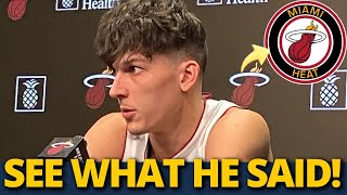 SEE WHAT HE SAID! IT SURPRISED EVERYONE! PLAY TODAY OR NOT? MIAMI HEAT NEWS