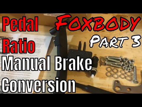 Manual Brake Pedal Ratio, Manual Brake Conversion, Don't Leave this out!!!