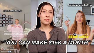 Influencers are LYING about Side Hustles! $15k a month? Part 2