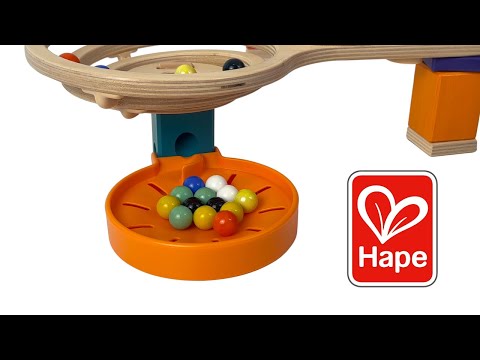 Marble Run ASMR * Hape Quadrilla Wooden Marble Run *