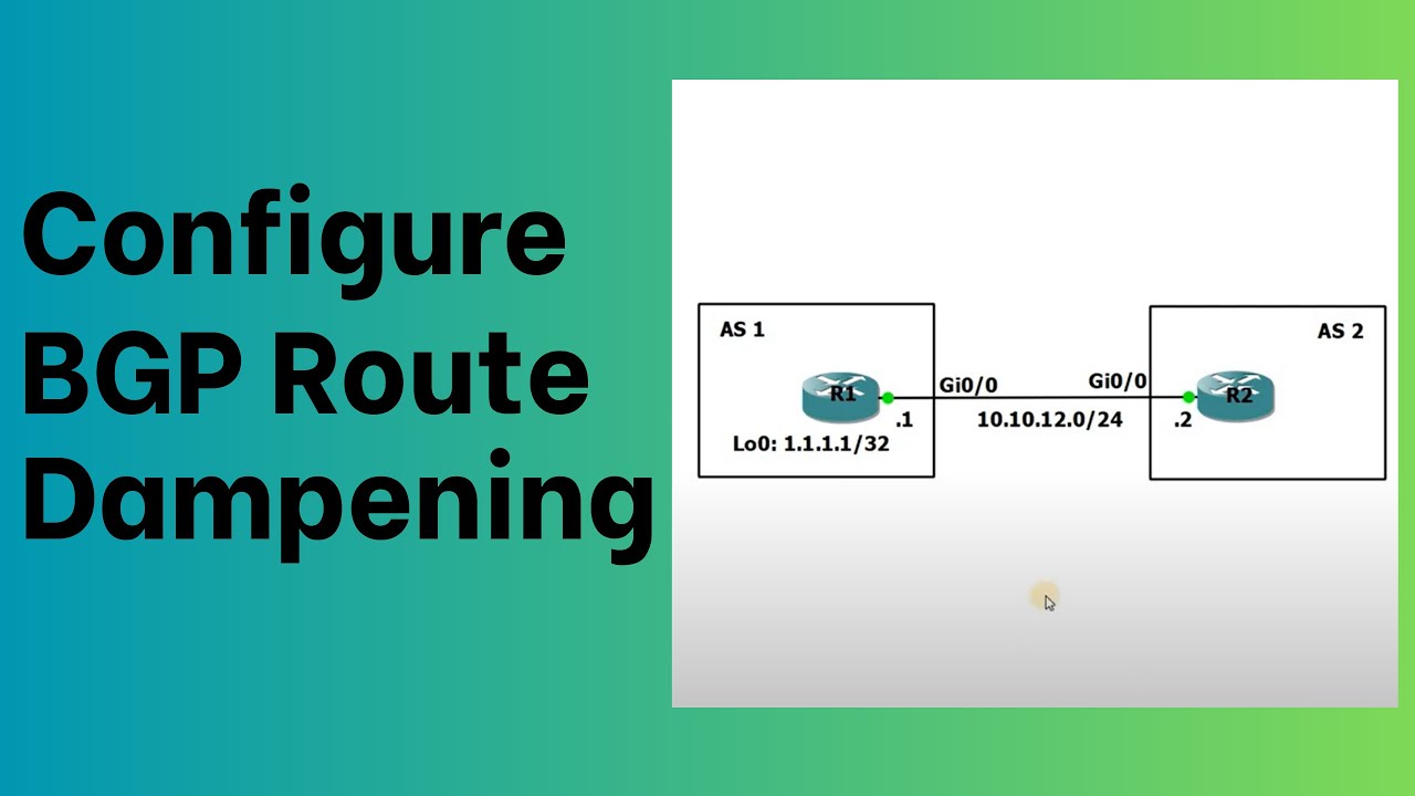 How to Configure BGP Route Dampening