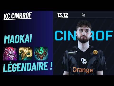 KC CINKROF: MAOKAI VS ZAC (JGL) - LÉGENDAIRE - EUW MASTER 534 LP - PATCH 13.12