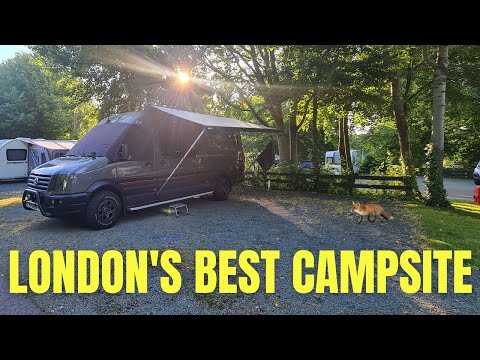 the best campsite in London | selfbuild  campervan crafter sprinter | the crafty blinders van life